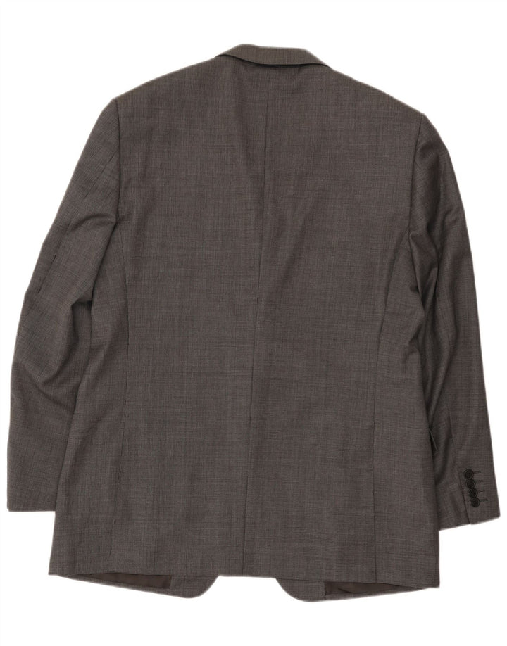 Marks & Spencer Herren-Blazer mit 2 Knöpfen, UK 42, große graue Wolle