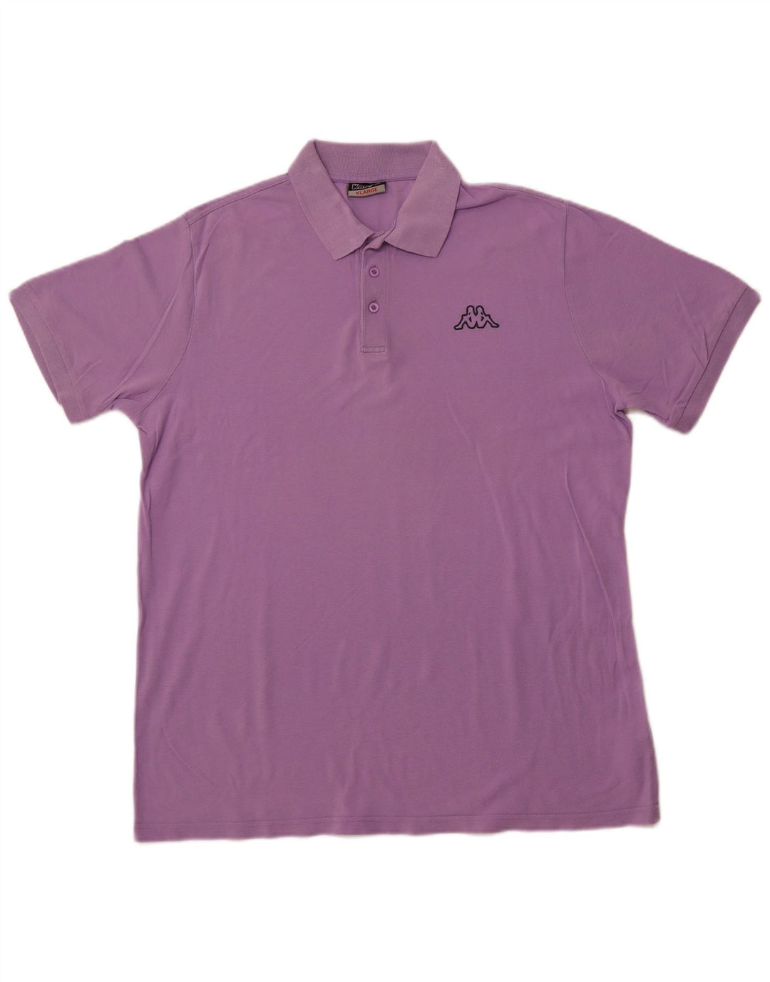 KAPPA Herren Poloshirt XL Lila Baumwolle
