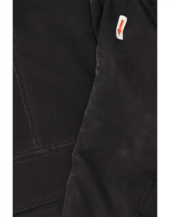 PEUTEREY Wattierter Damenmantel mit Kapuze IT 42 Mittelschwarzes Polyester