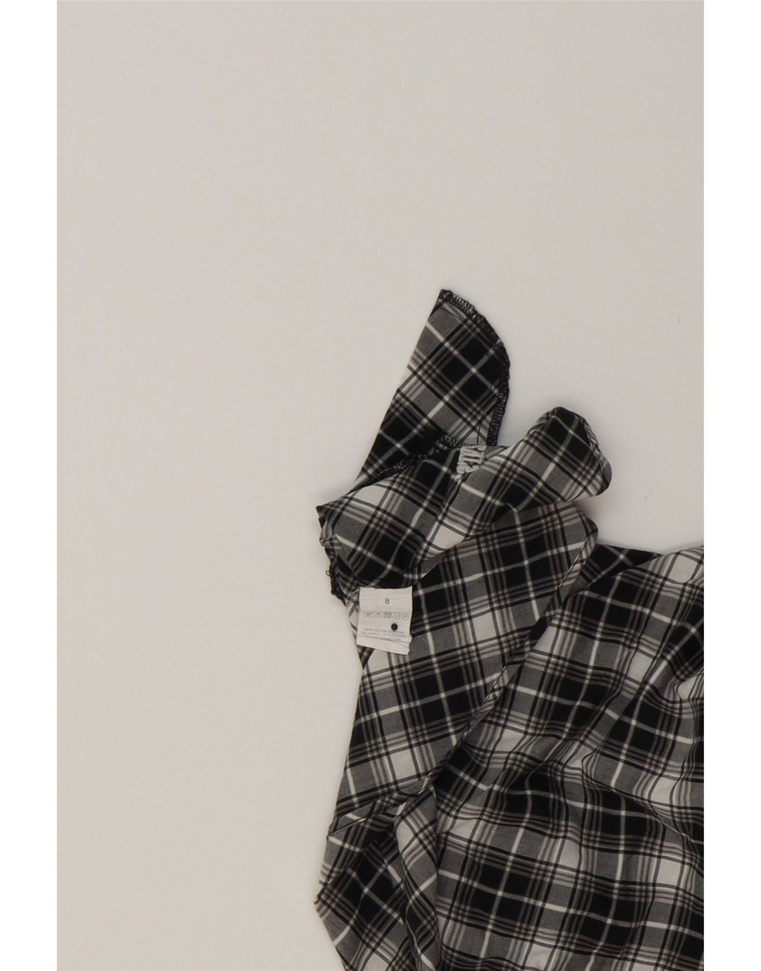 LEVI'S Girls A-Line Dress 7-8 Years Black Check Cotton Vintage Levi's and Second-Hand Levi's from Messina Hembry 