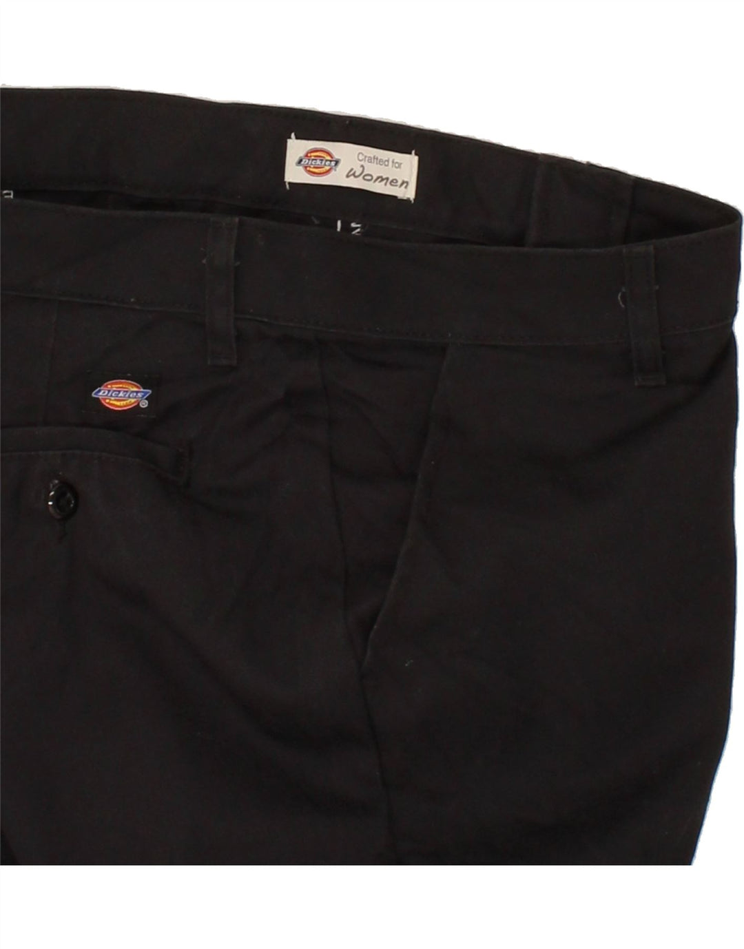 DICKIES Womens Straight Chino Trousers W32 L31 Black Vintage Dickies and Second-Hand Dickies from Messina Hembry 