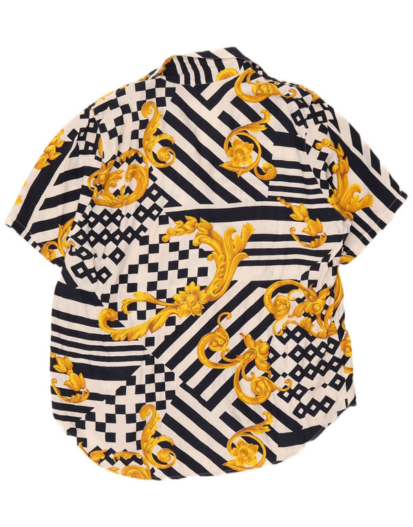 Fancy Fully Damen-Hemdbluse mit abstraktem Muster, UK 20 2XL, mehrfarbig