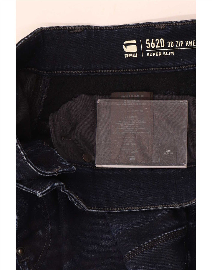 G-Star Herren Super Slim Jeans W30 L34 Marineblau Baumwolle