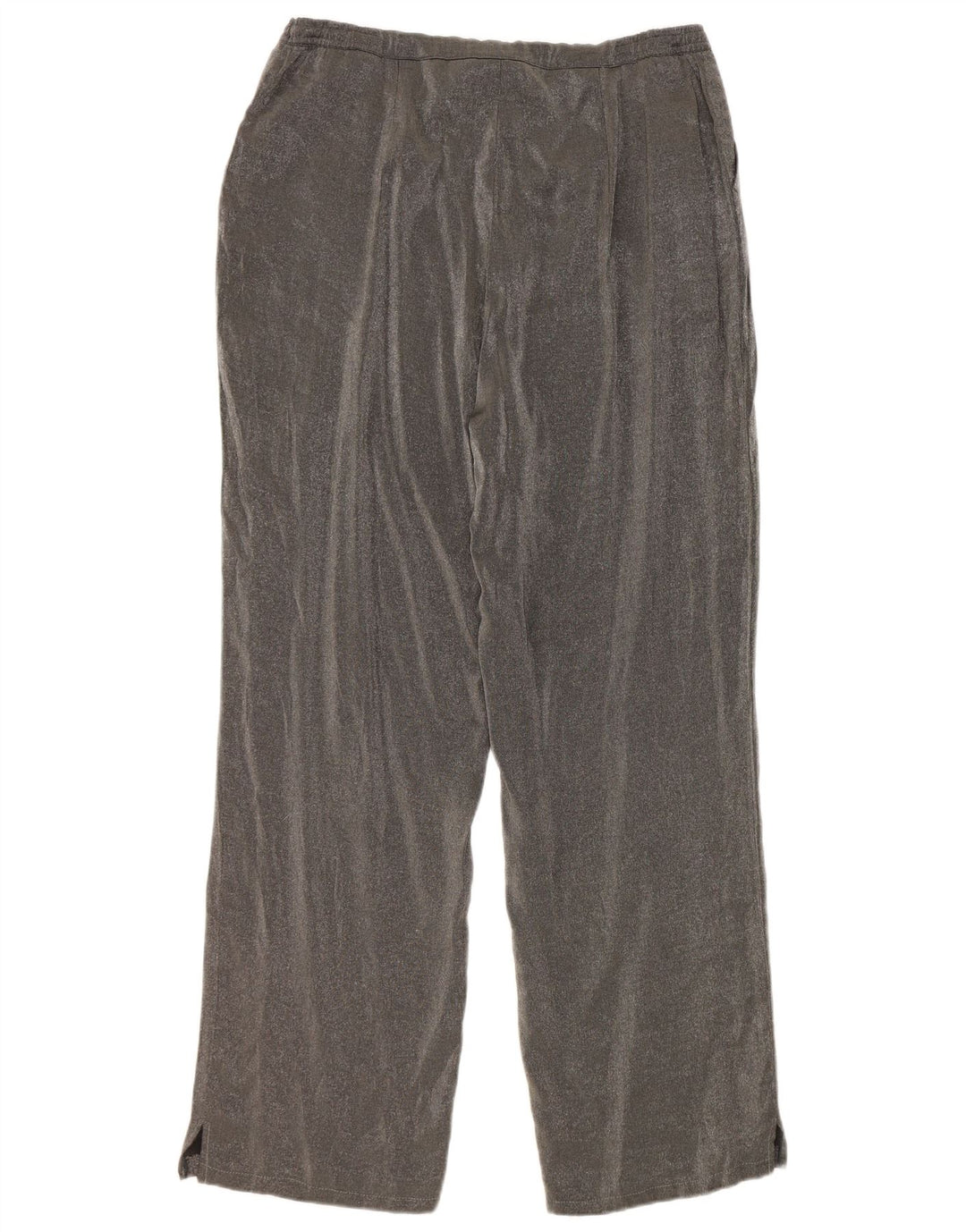 Marks & Spencer Damen Gerade Freizeithose W32 L30 Graue Viskose