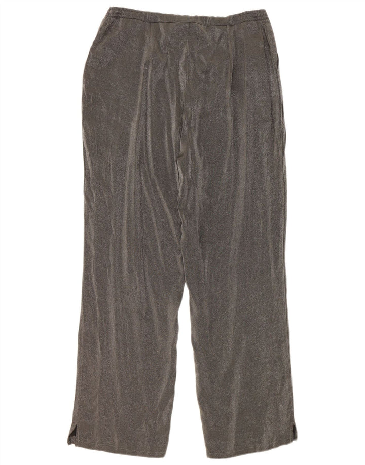 Marks & Spencer Damen Gerade Freizeithose W32 L30 Graue Viskose