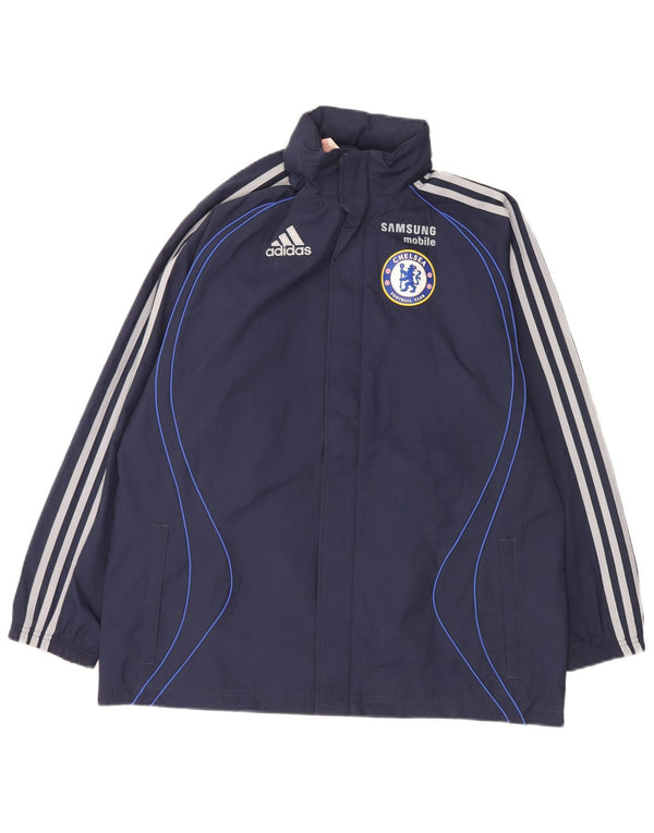 Adidas Jungen Chelsea FC Graphic Trainingsanzug Top Jacke 13–14 Jahre Marineblau