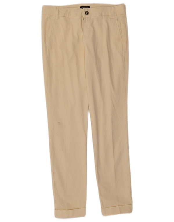 Massimo Dutti Slim Chino-Hose für Damen, US 4, Größe S, W26, L28, Beige, Baumwolle