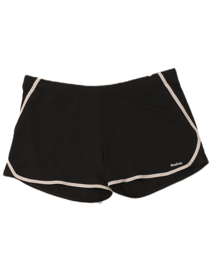 REEBOK Herren-Sportshorts, groß, aus schwarzem Polyester