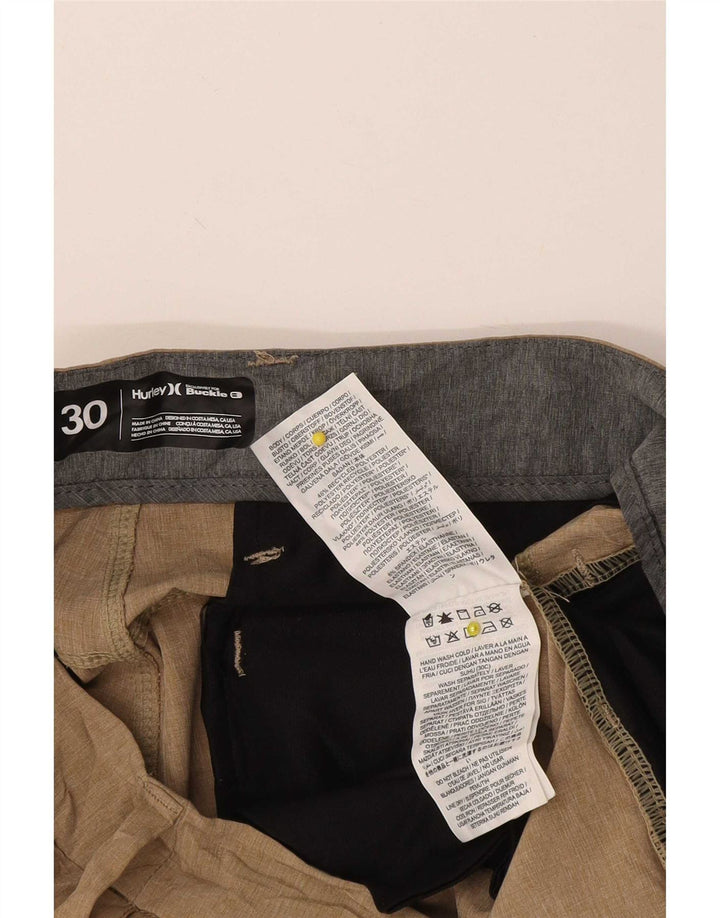 Hurley Herren-Chinoshorts W30 Mittelbeigefarbenes Polyester