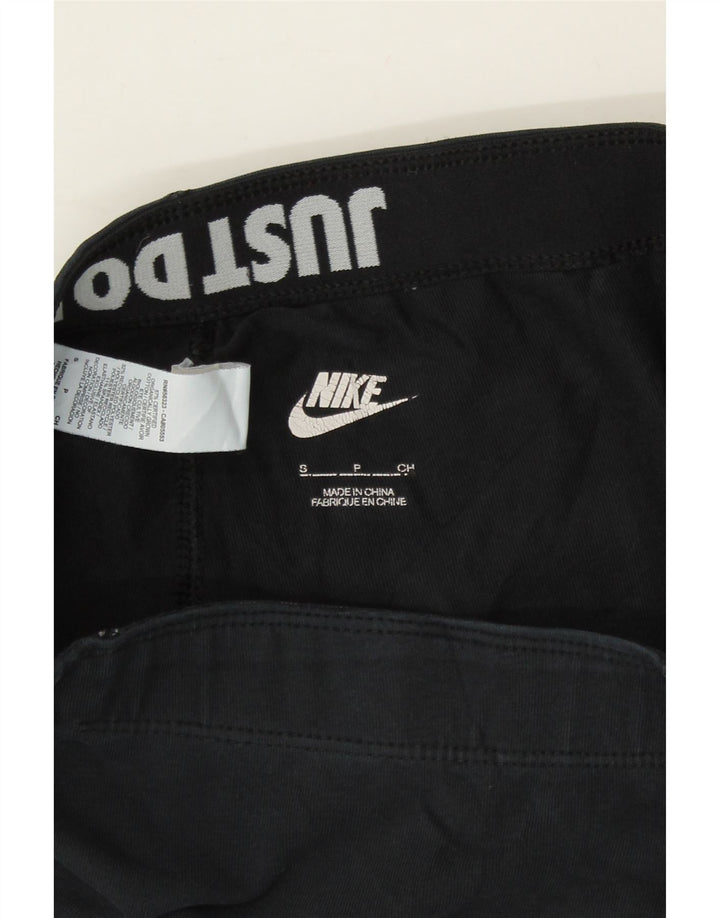 NIKE Womens Graphic Leggings UK 8 Small  Navy Blue Vintage Nike and Second-Hand Nike from Messina Hembry 