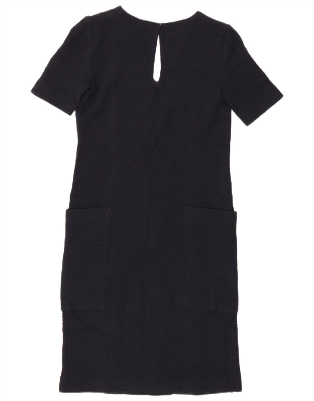 Armani Damen Etuikleid UK 12 Medium Marineblau mit Blumenmuster