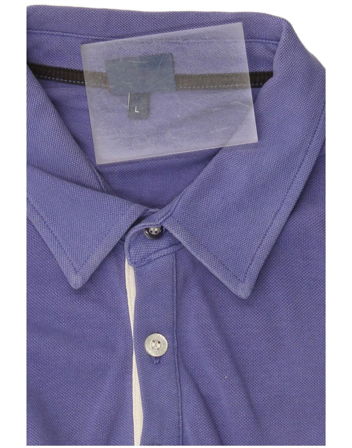Trussardi Jeans Herren Poloshirt Large Lila