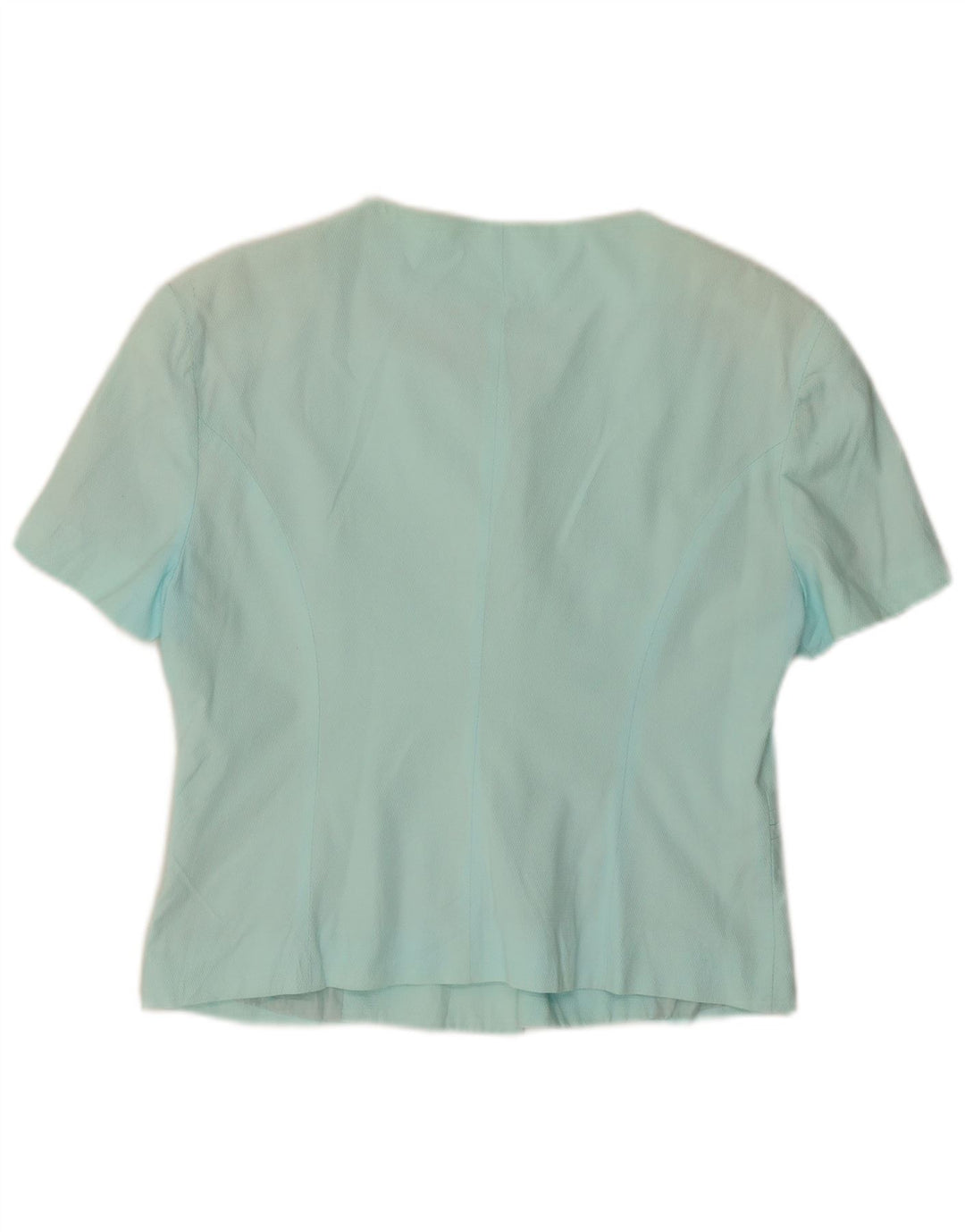 BENETTON Damen 5-Knopf-Kurzarm-Blazerjacke IT 44 Mitteltürkis