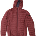 Schott Herren-Jacke mit Kapuze, gepolstert, Gr. 40, groß, burgunderrotes Nylon