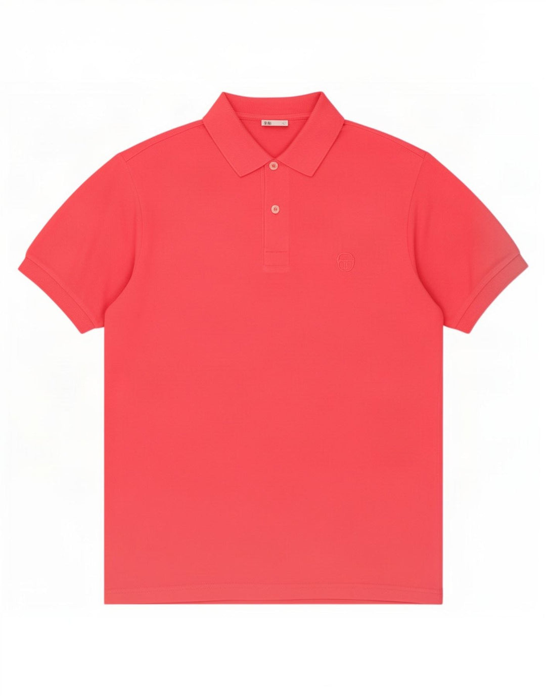 Sergio Tacchini Herren-Poloshirt aus mittelrosa Baumwolle