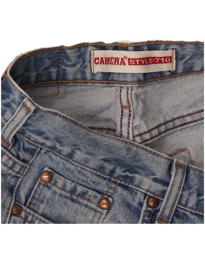 Carrera Damen 710 verkürzte Jeans W28 L24 Blau
