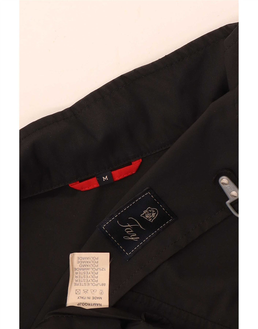 Fay Herren-Utility-Jacke UK 38 Mittelschwarzes Polyamid