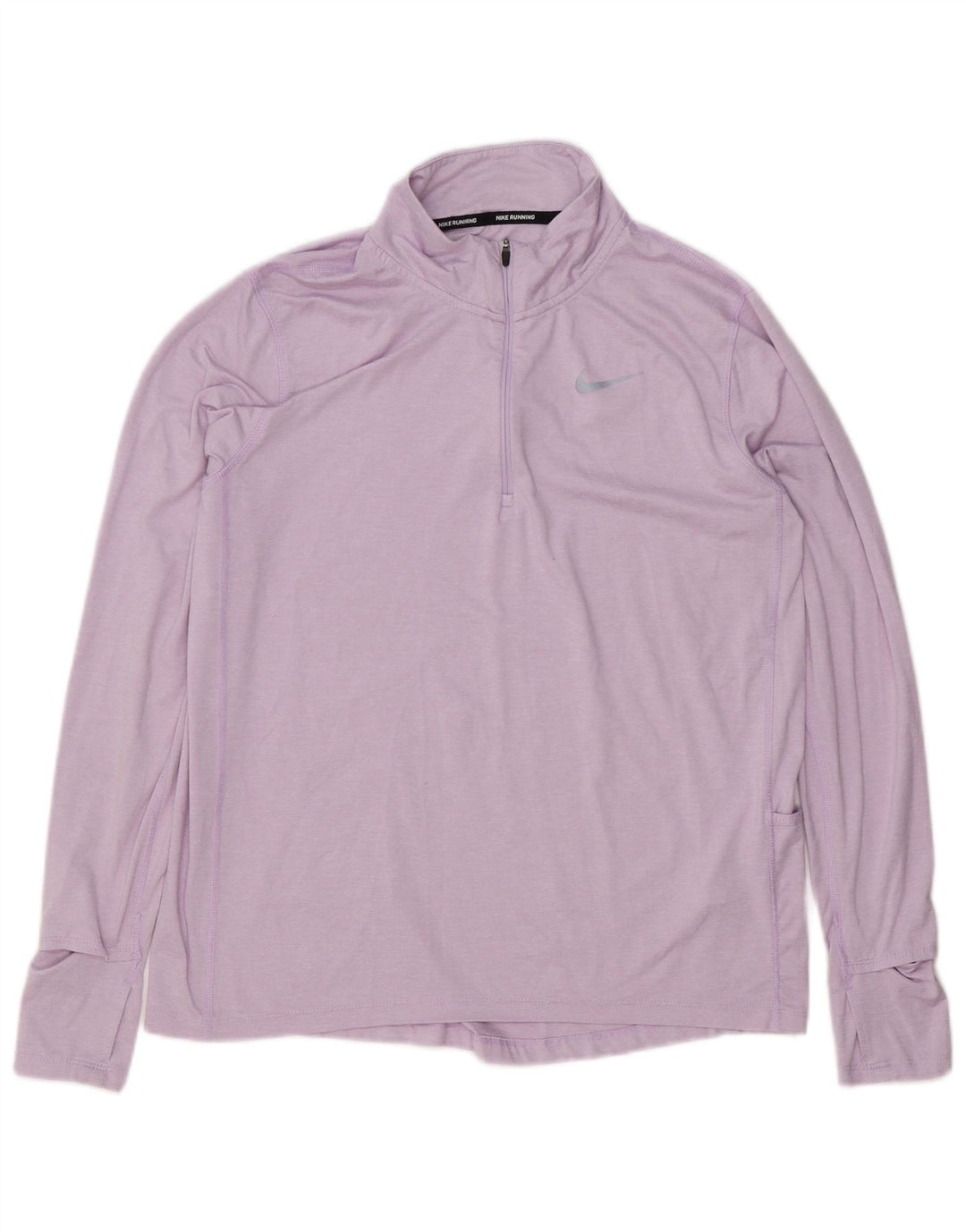 Nike Damen Dri Fit Pullover-Trainingsanzugoberteil mit Reißverschluss, UK 14, Mittelviolett