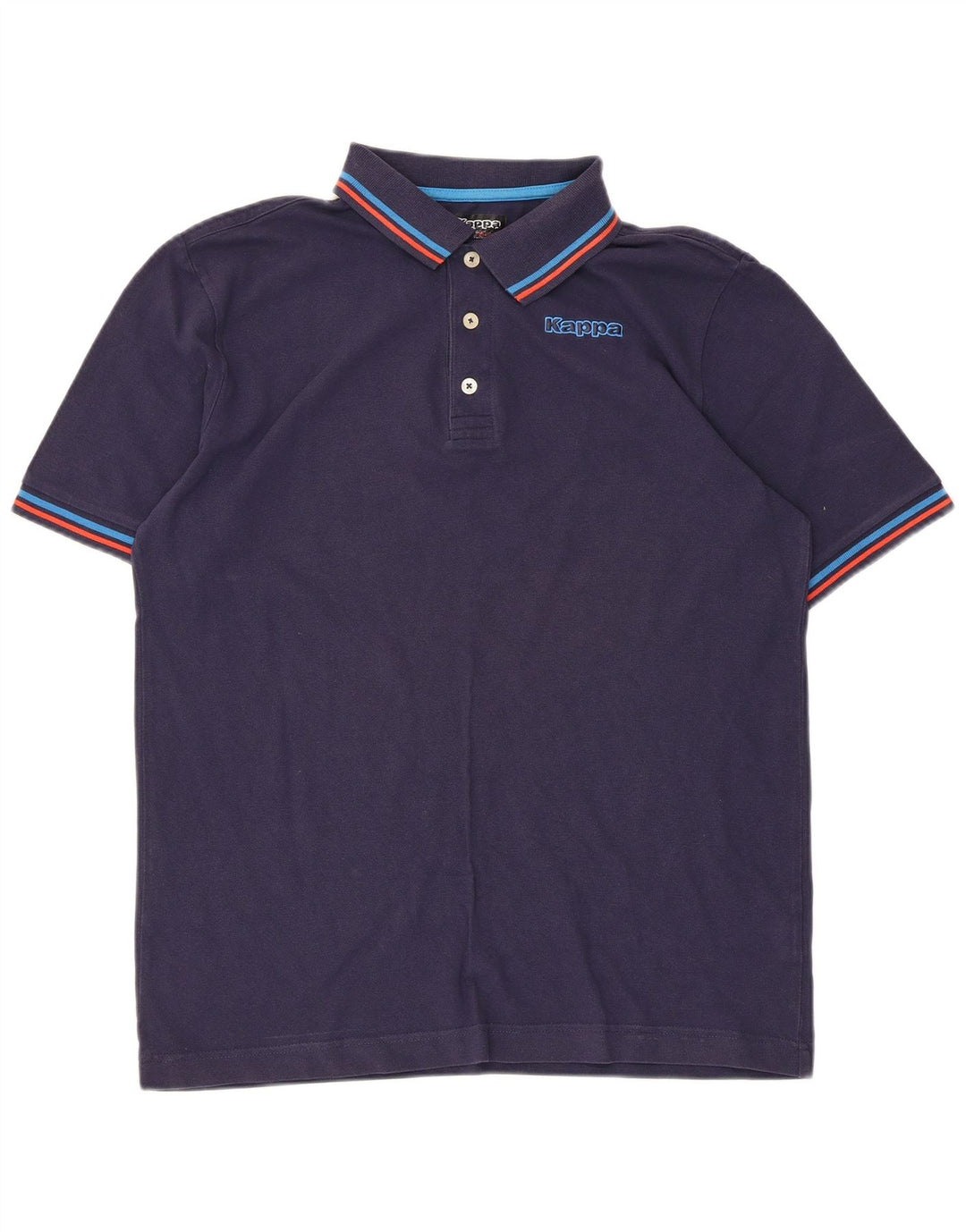 Kappa Herren-Poloshirt, große marineblaue Baumwolle