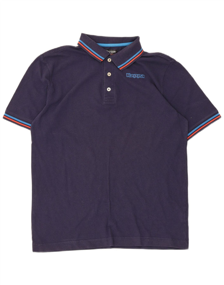 Kappa Herren-Poloshirt, große marineblaue Baumwolle