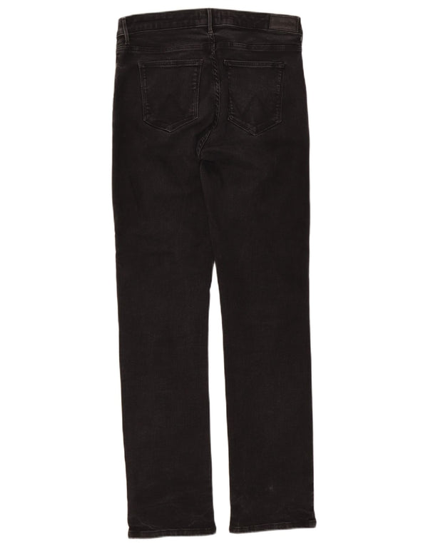 Wrangler Damen Straight Jeans W32 L32 Schwarze Baumwolle