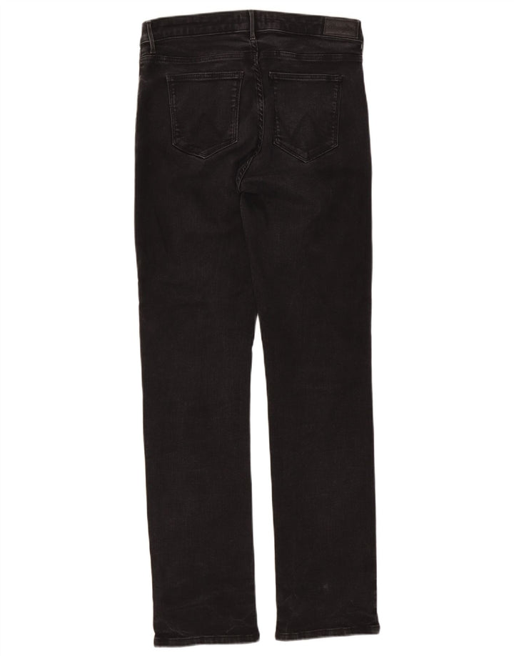 Wrangler Damen Straight Jeans W32 L32 Schwarze Baumwolle