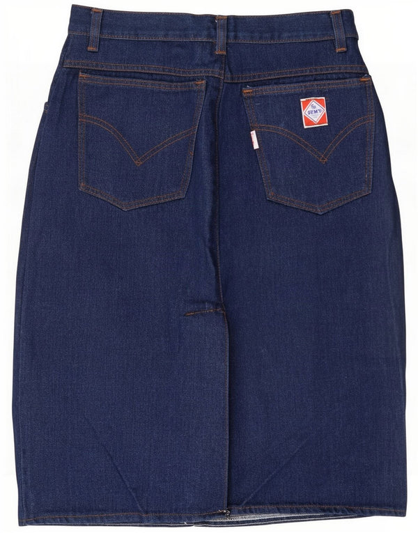 Vintage Damen Jeansrock Medium W28 Blaue Baumwolle