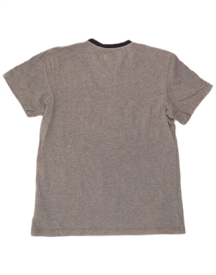 Adidas Herren T-Shirt Top Small Grau Colourblock Baumwolle