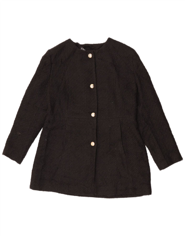 Zara Damen 4-Knopf-Blazerjacke UK 18 XL Schwarz