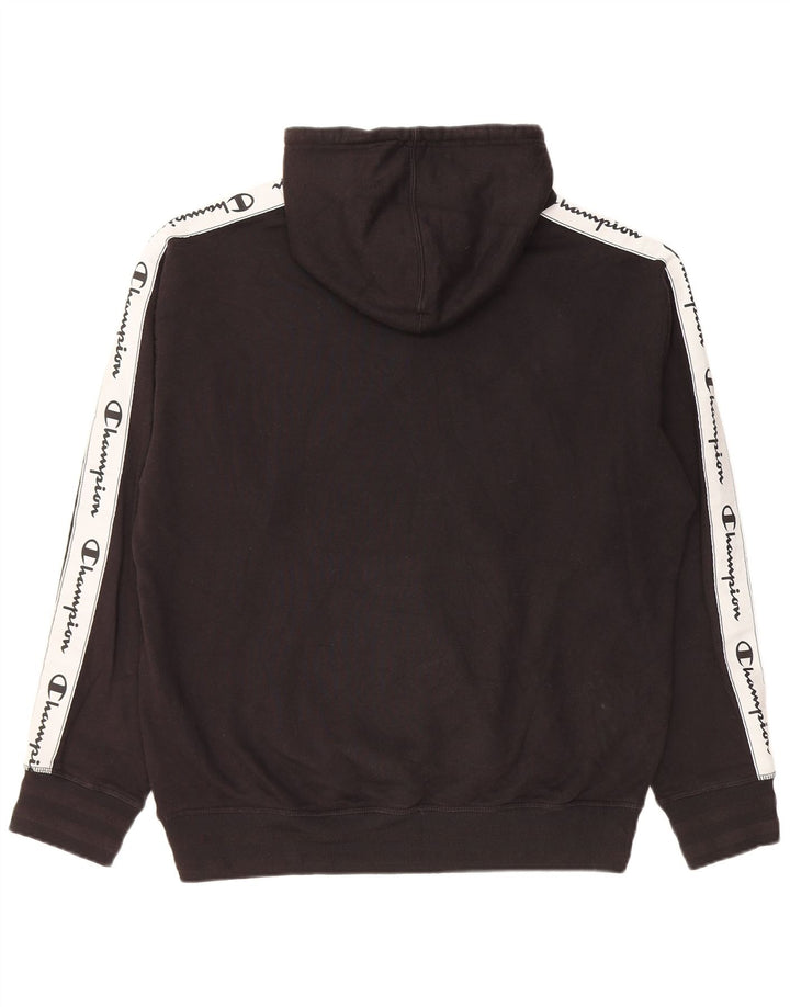 Champion Herren-Kapuzenpullover mit Grafik, mittelschwarz, Baumwolle