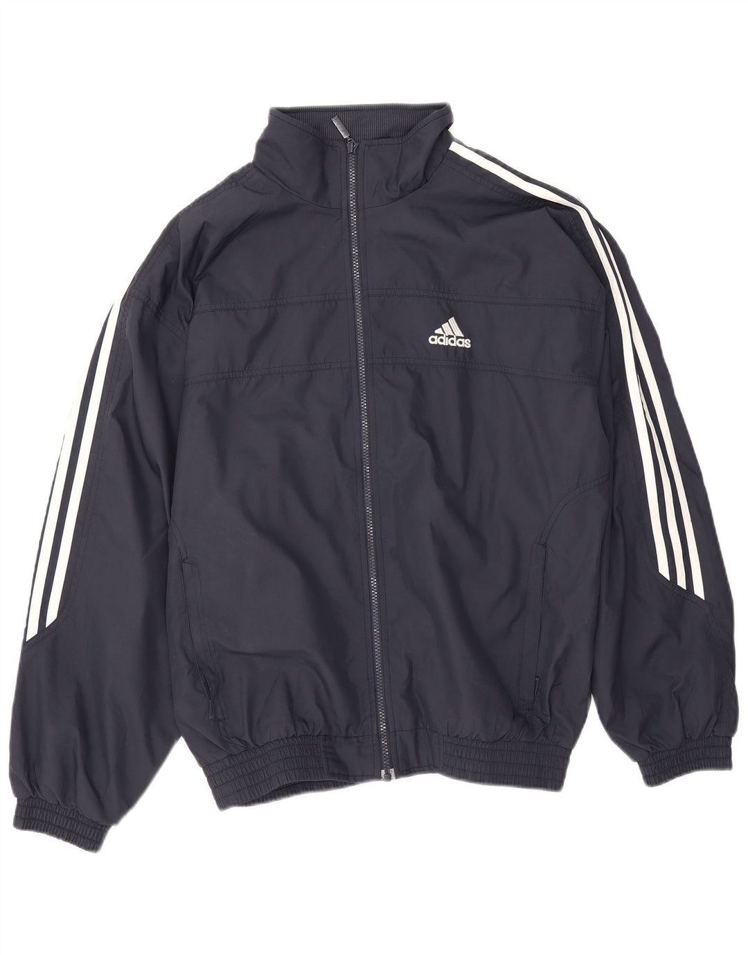 Adidas Herren Trainingsanzug Top Jacke UK 38/40 Medium Marineblau Polyester