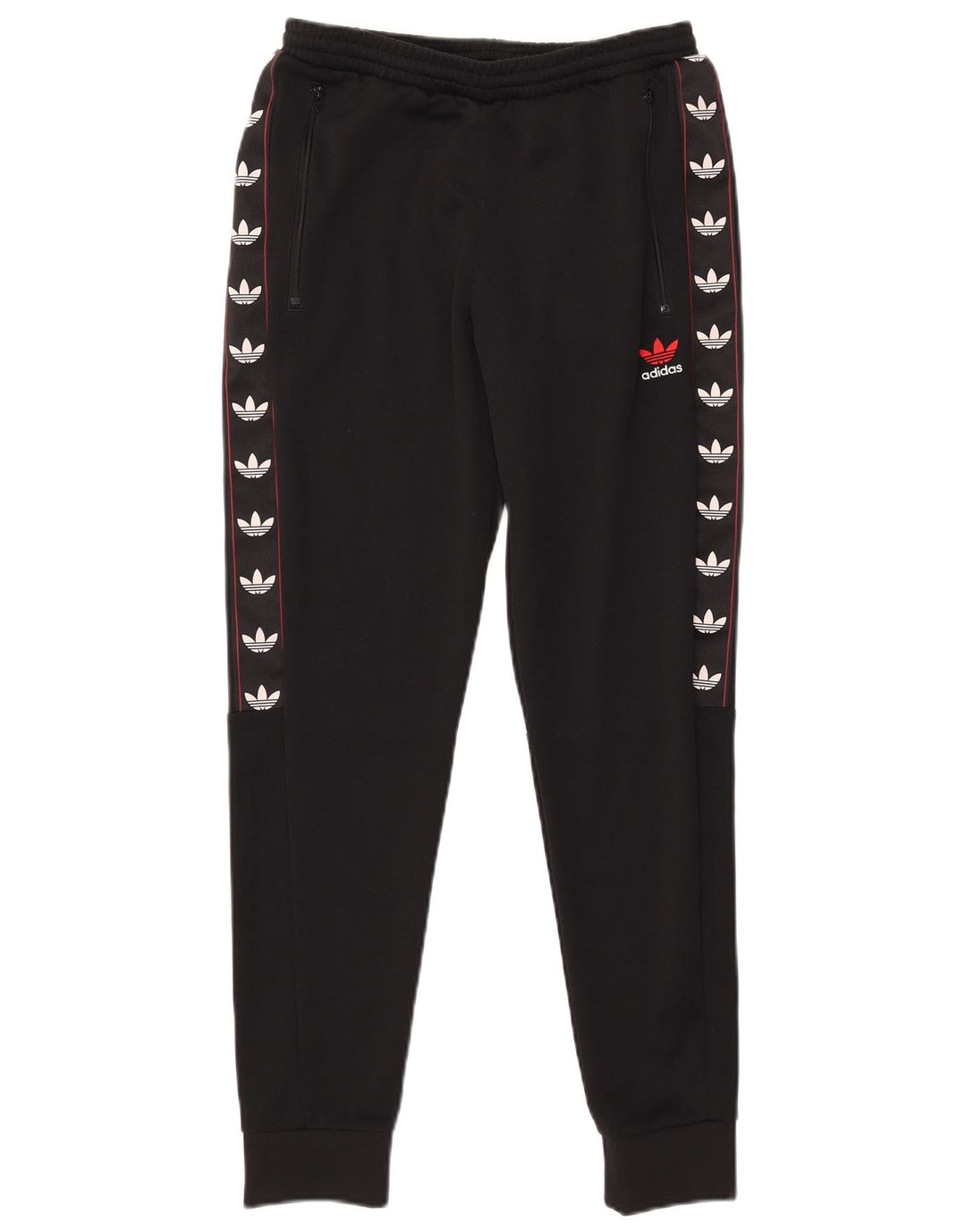 Adidas Herren-Trainingsanzug mit Grafik, Jogginghose, Größe S, Schwarz, Polyester