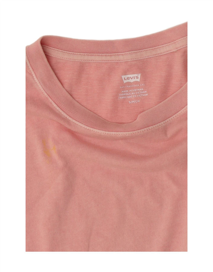 Levi's Damen-T-Shirt in Übergröße mit Grafik, UK 10, Größe S, Rosa
