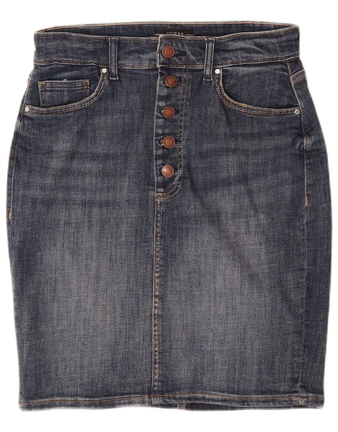 Guess Damen Jeansrock W29 Mittelblau