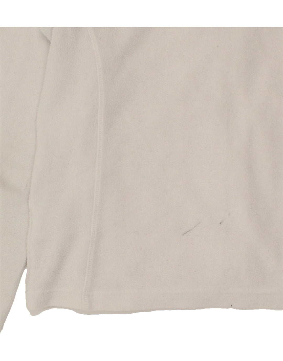 REEBOK Womens Fleece Jacket UK 12 Medium White Polyester Vintage Reebok and Second-Hand Reebok from Messina Hembry 