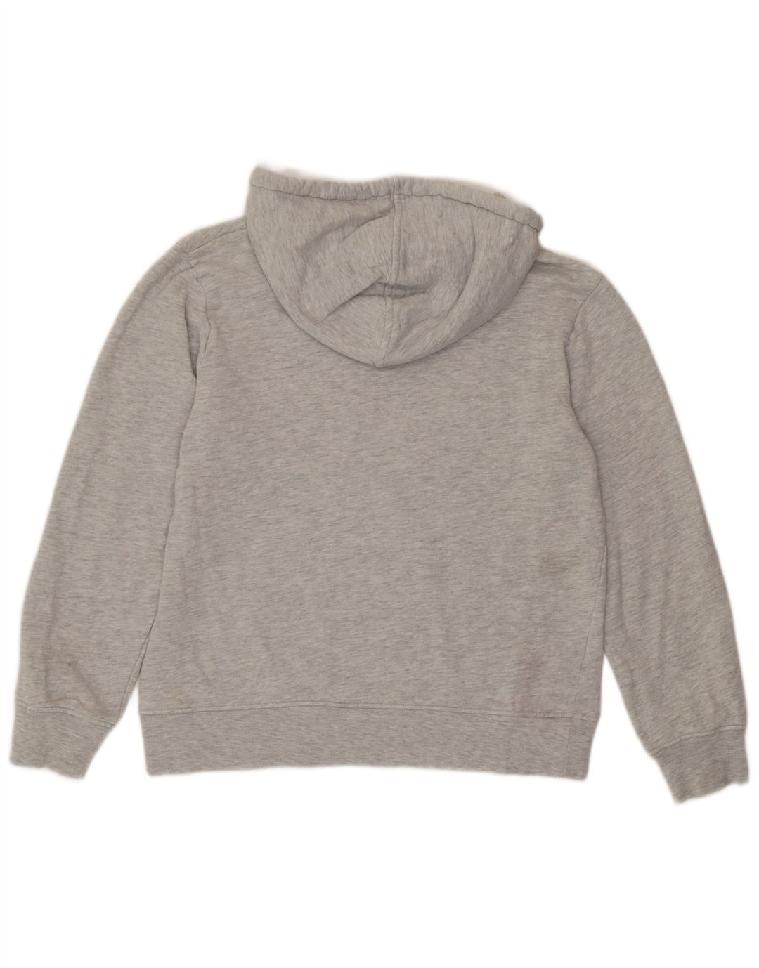 Marks & Spencer Damen Kapuzenpullover UK 12 Mittelgrau gefleckte Baumwolle