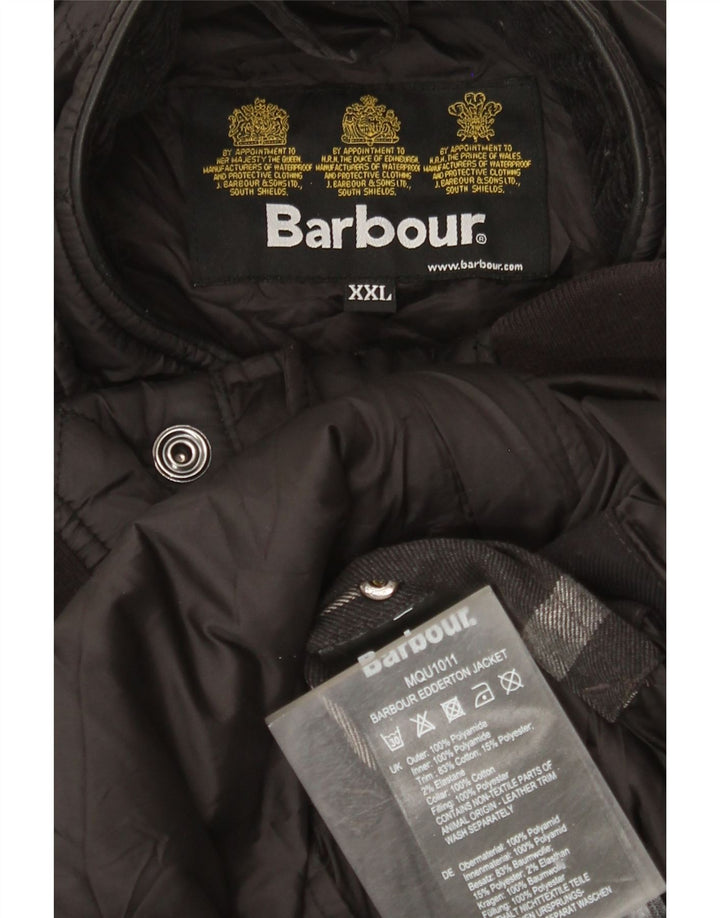 Barbour Herren Steppjacke UK 44 2XL Schwarz Polyamid