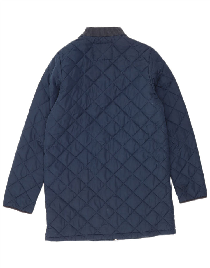 Lee Damen Steppjacke UK 10 Small Marineblaues Colourblock-Polyester