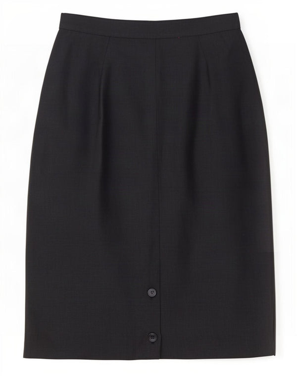 Valentino Damen gerader Rock IT 40 Small W24 Grau Leinen