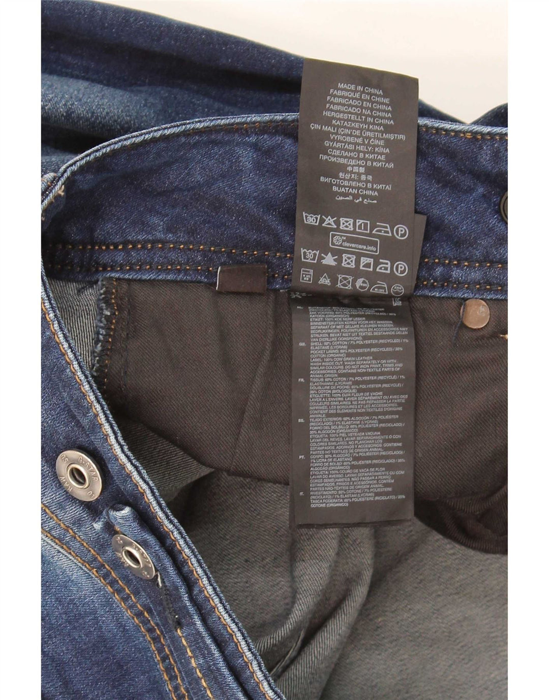 G-Star Damen Midge Slim Jeans W33 L30 Marineblau Baumwolle