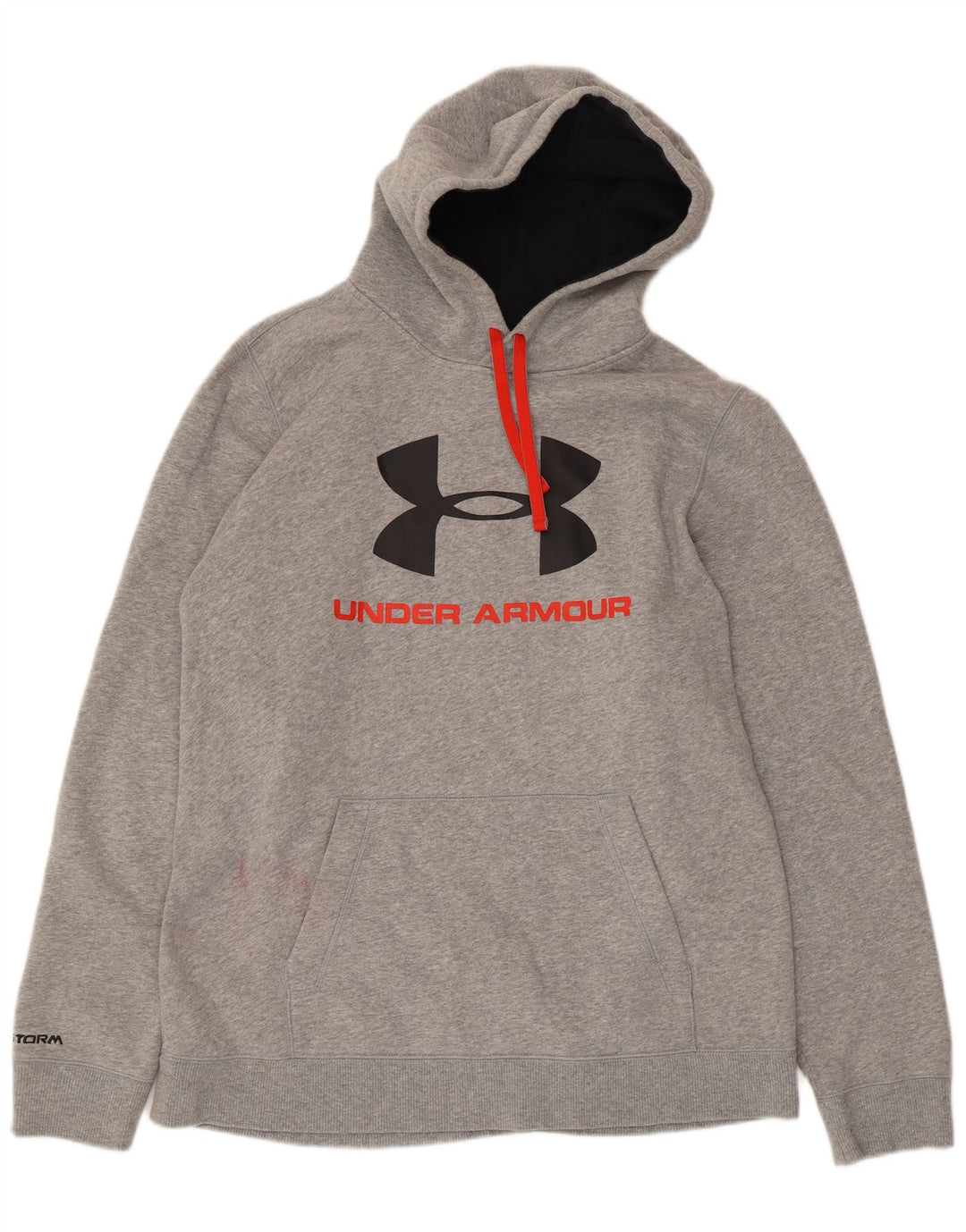 UNDER ARMOUR Herren-Kapuzenpullover mit Grafik, groß, grau meliert, Baumwolle