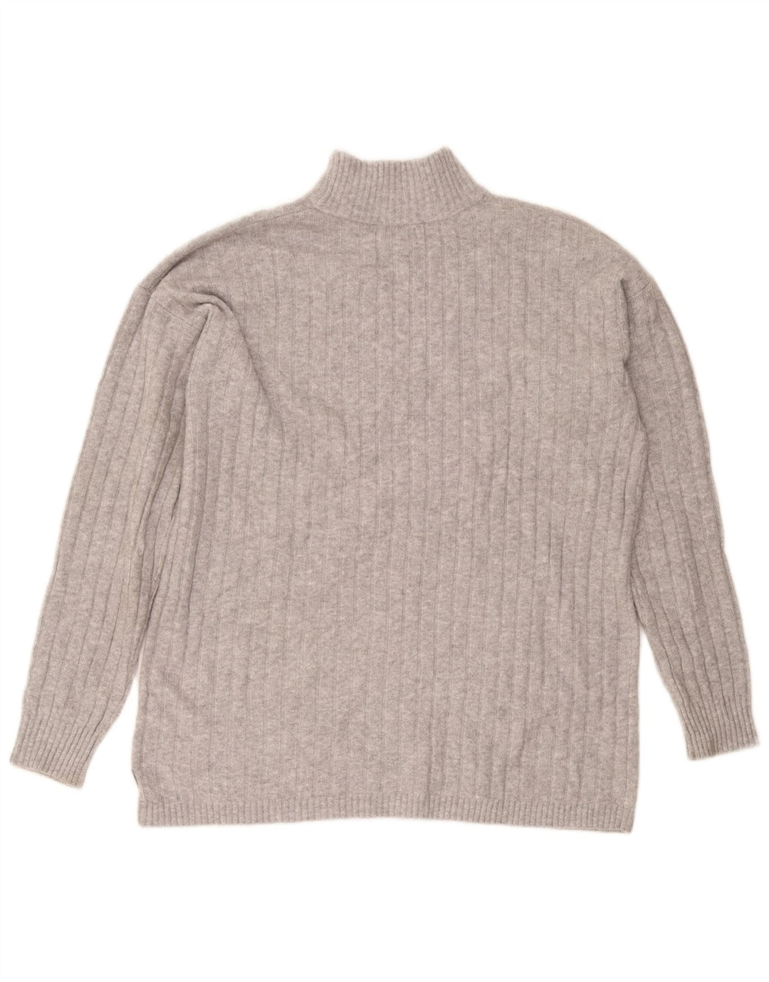 Eddie Bauer Damen Rollkragenpullover, groß, Größe 40, Mittelgrau