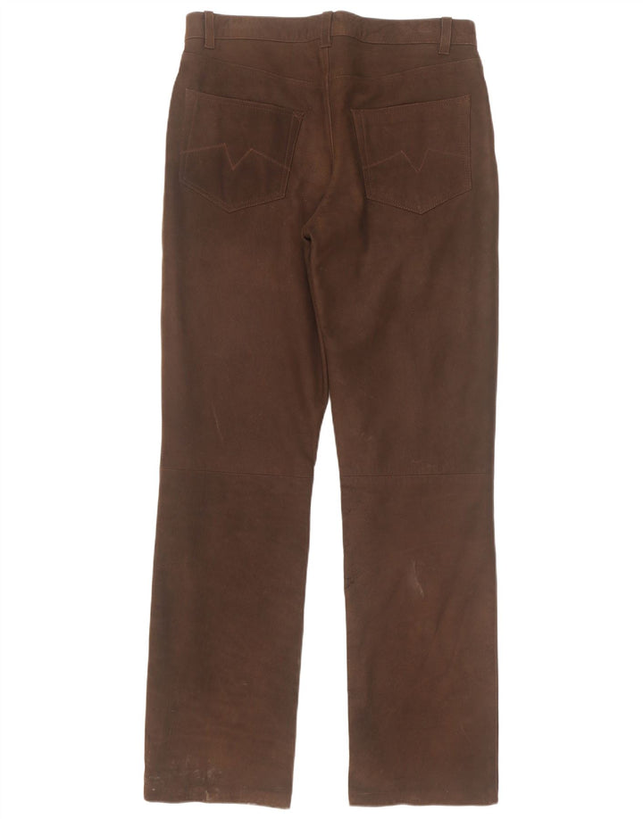 Spieth & Wensky Herren gerade Lederhose EU 48 Medium W32 L33 Braun