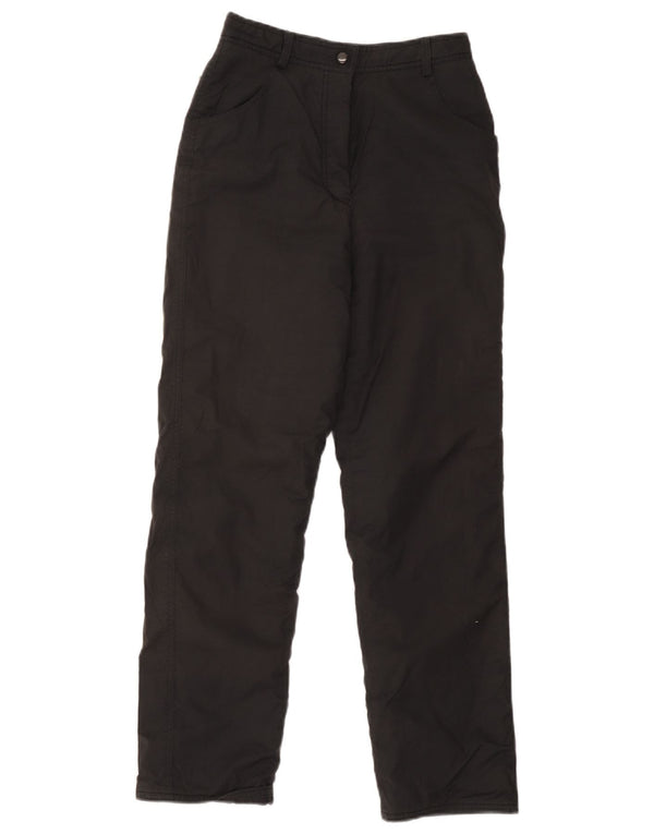 Colmar Damen Gerade Freizeithose US 8 Medium W28 L28 Schwarze Baumwolle