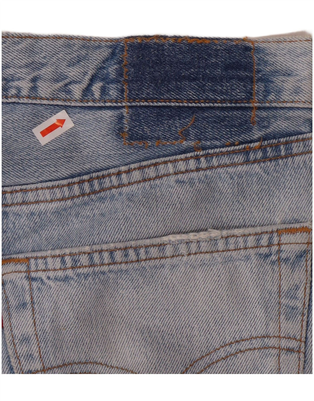 LEVI'S Herren Straight Jeans W34 L29 Blaue Baumwolle