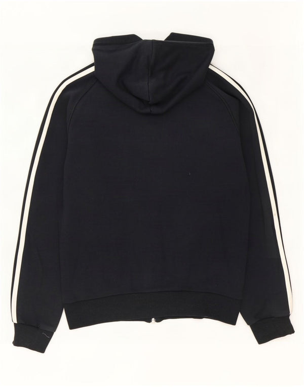 Adidas Herren Zip Hoodie Pullover Small Schwarz Baumwolle