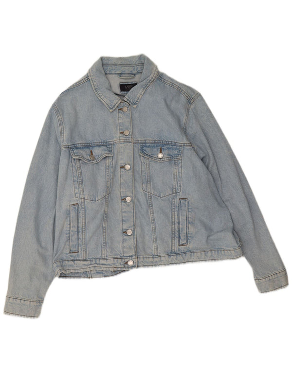 Marks & Spencer Damen Jeansjacke UK 28 6XL Blaue Baumwolle