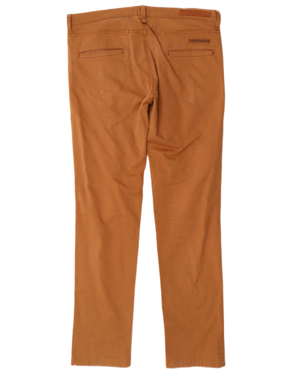 Zara Mens Slim Chino Trousers EU 42 Large W32 L32 Beige