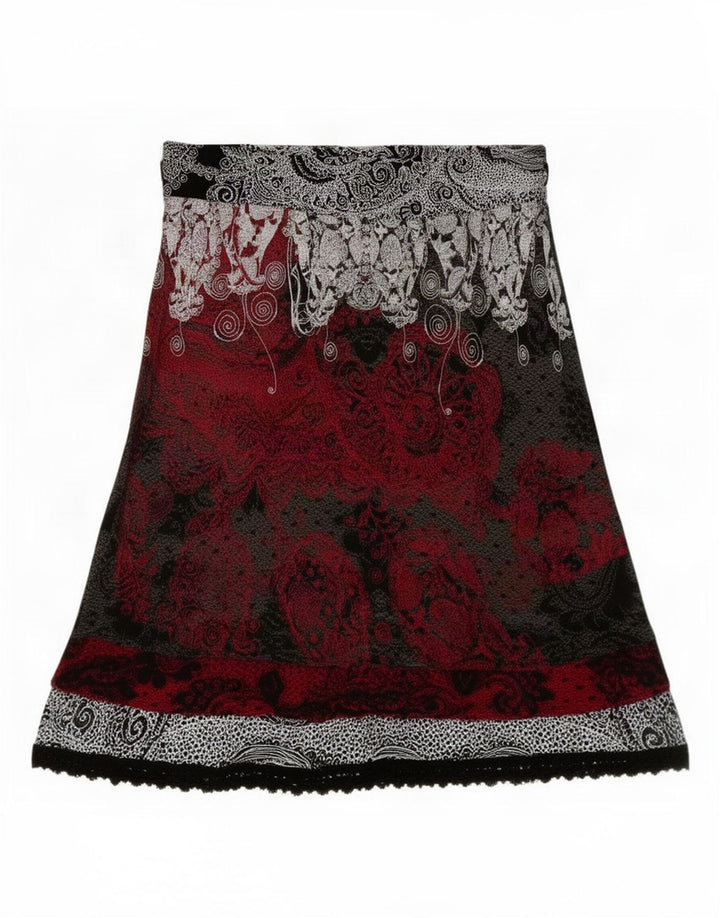 Desigual Damen-A-Linien-Rock, mittelgroß, W28, mehrfarbig, Paisleymuster