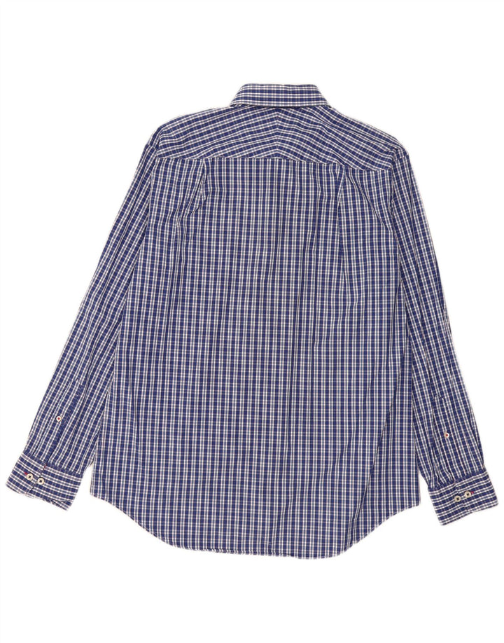 Charles Tyrwhitt Herrenhemd, groß, blau kariert, Baumwolle